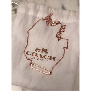 Coach Rose Gold Necklace